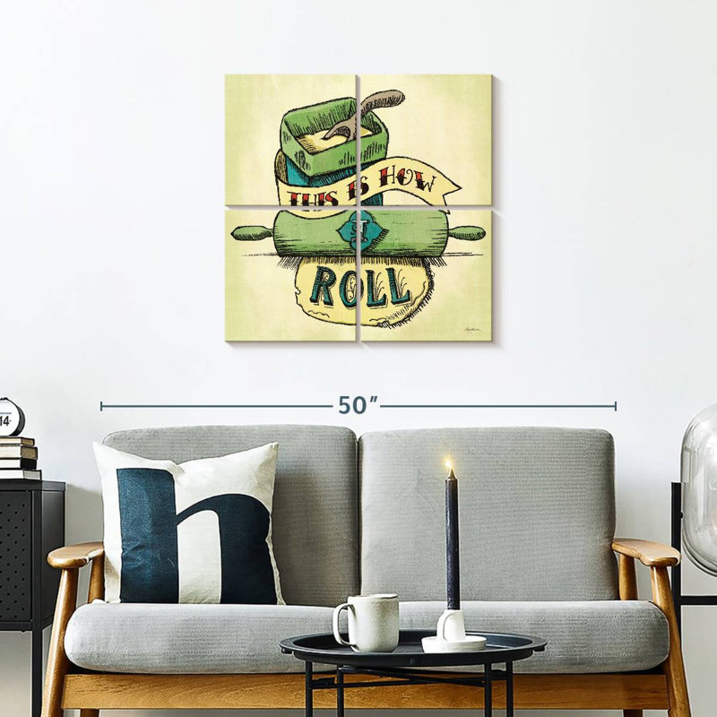 Tergel rétro boulangerie verte II, H 26 po x l 26 po