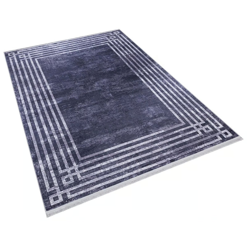 Tapis gris lavable Ariana, Rectangle 5 pi 11 po x 9 pi 2 po