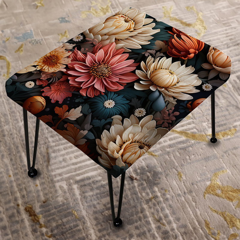 Spoor - Repose-pieds rectangulaire floral