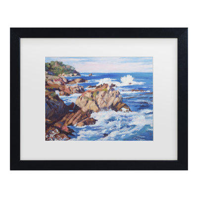 Bolog David Lloyd Glover CENTRAL COAST AT CARMEL Matted Framed Art