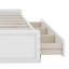 Structure de lit plateforme en bois avec lit à 6 tiroirs et tête de lit-102052399