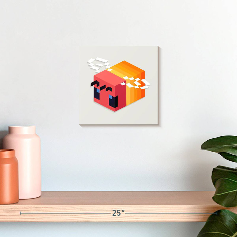 Brampt Minecraft Bee, 10" H x 10" W