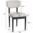 Rhoda Set of 2 Upholstered  Solid Wood Dining Chair-1443377426-1443377388