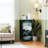 4 Drawer Dresser for Bedroom, Narrow Chest of Drawers, Wooden Top and Study Iron Frame 18"x37.5"-(WxH)