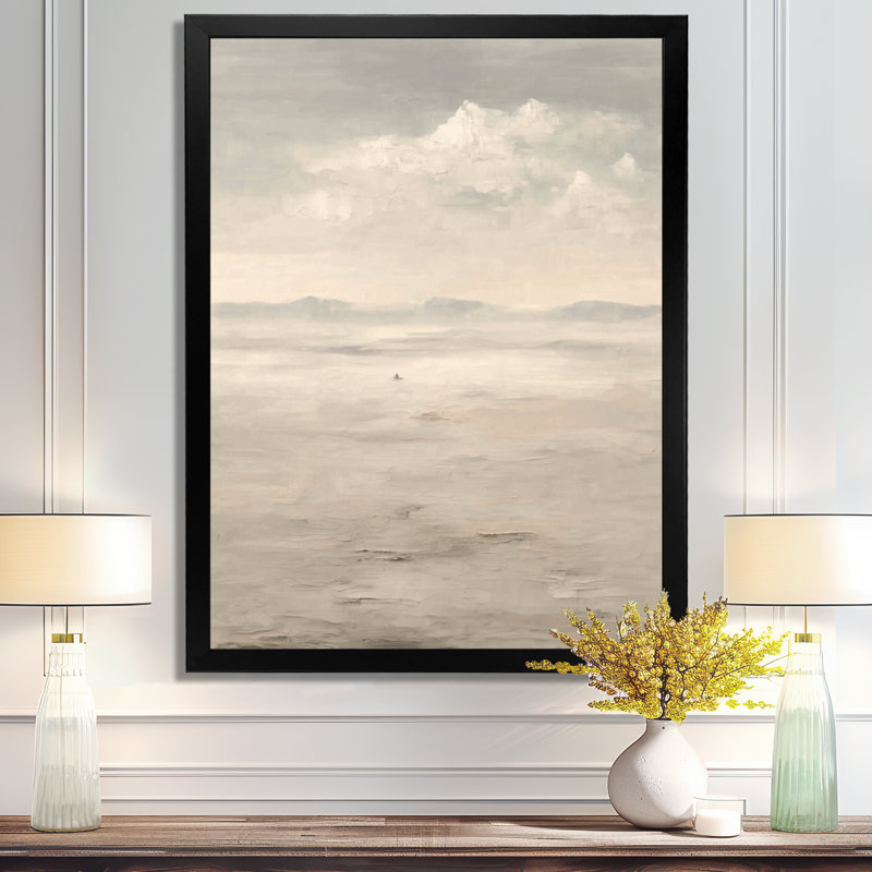 Jaune et blanc brume lever du soleil matin nuages - paysages, impressions sur toile, art abstrait jaune, H 32 po x l 16 po