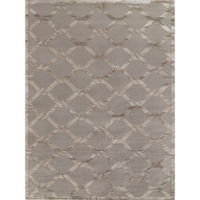 Metro-Velvet Hand Woven Wool Geometric Area Rug