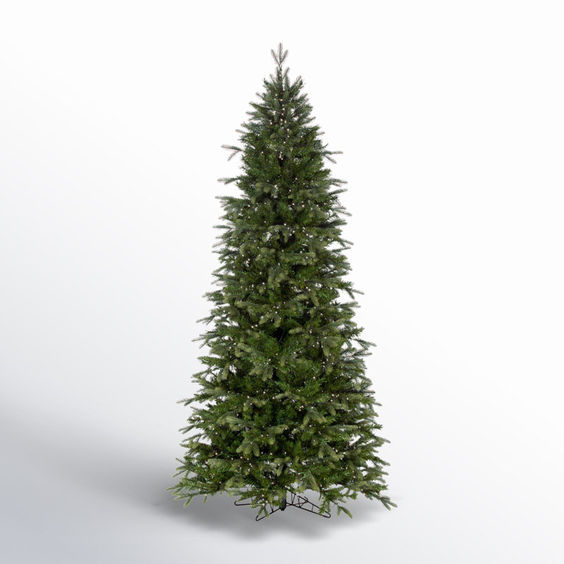 Vickerman Artificial Slim Douglas Fir Christmas Tree, 9 ft