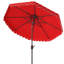 Parasol d'extérieur festonné inclinable 101 po Poppy-482910545