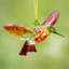 Colibris suspendus en acrylique à cinq tons Laury