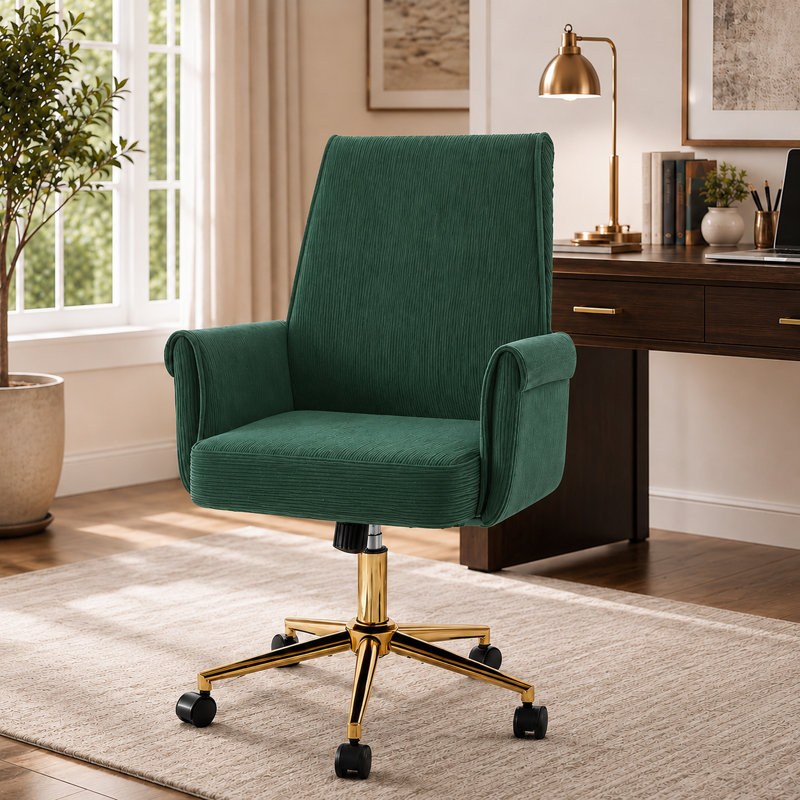 Chaise de bureau Modern, Vert foncé