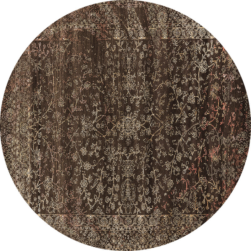 Denko Oriental Indoor Rug, Round 5'