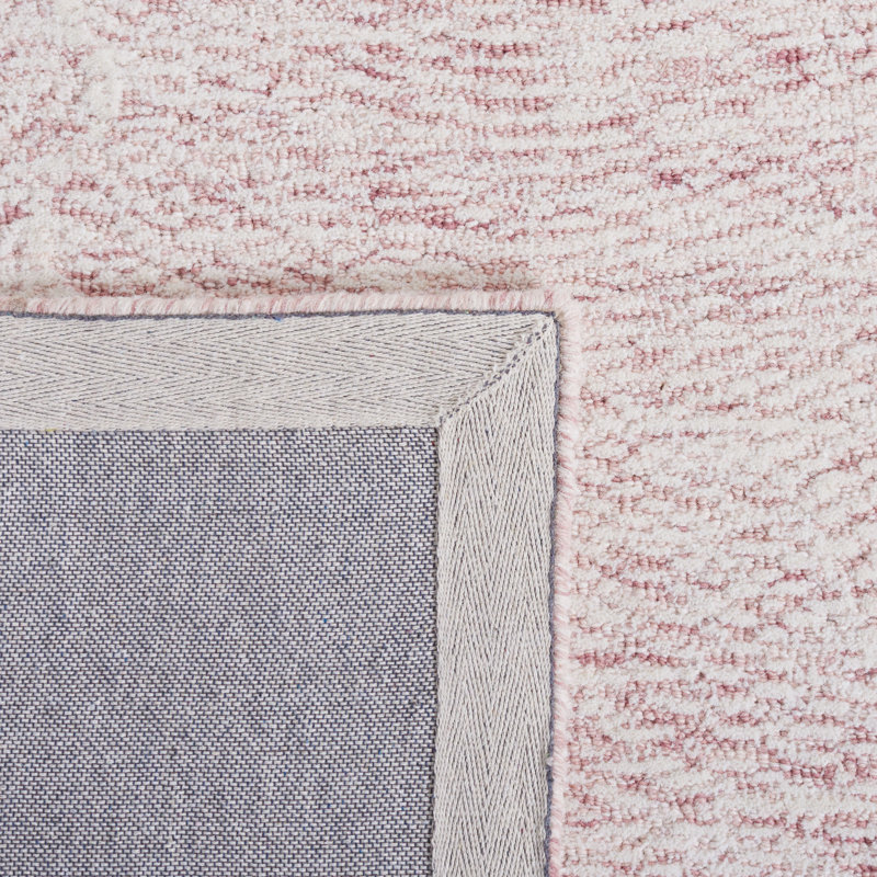 Goin Hand Tufted Indian Wool And Cotton With Latex Solid Color Rug, Rectangle 4' x 6'