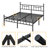 King Metal Bed Frame with Headboard, Underbed Storage, No Box Spring Needed, Easy Assembly-1676807767-1631339716