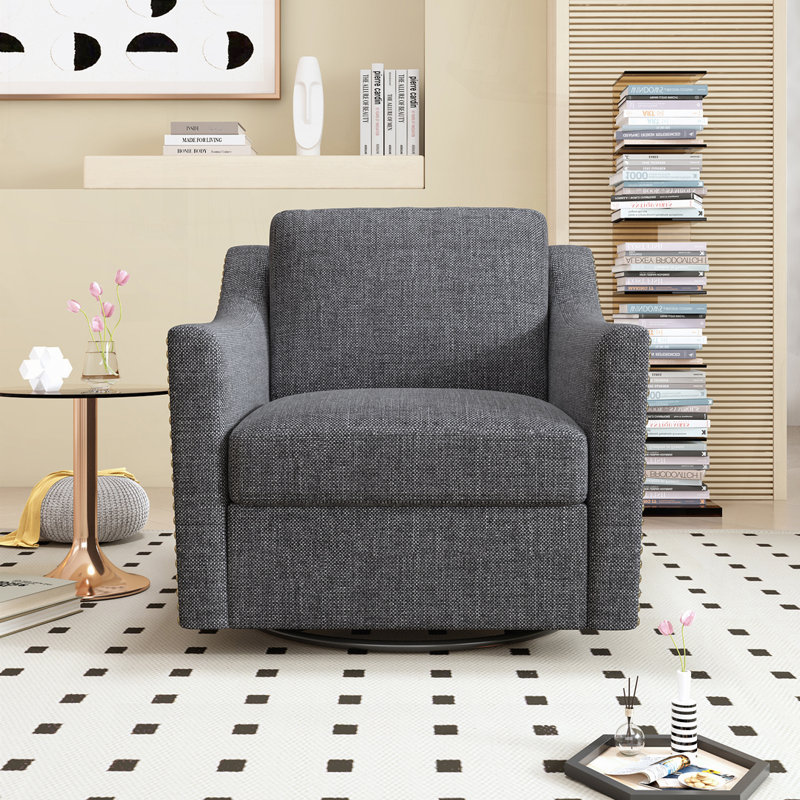 Fauteuil moderne pivotant, Gris 