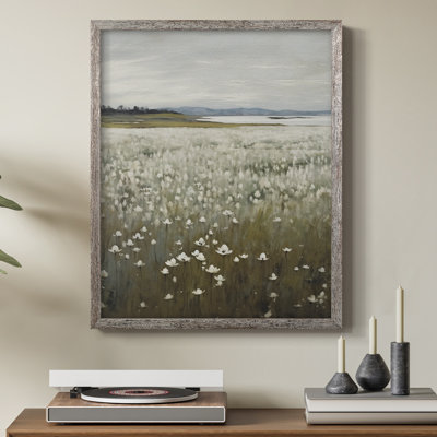 «Vintage Landscape XXXII», reproduction encadrée - bois massif