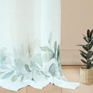 Risabh Polyester Sheer Curtain (Set of 4)