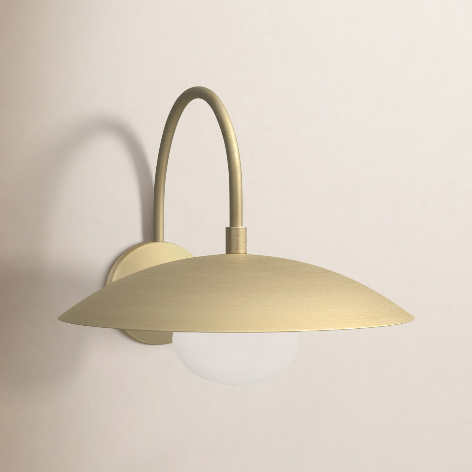 Del Single Light Wrought Iron Armed Sconce, Brass