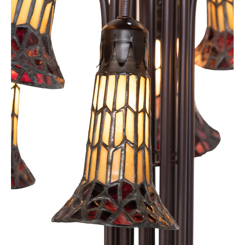 Bueche Tree Floor Lamp, Red/Amber