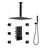 3-Functions 12" Ceiling-Mounted Thermostatic Shower System-119136729