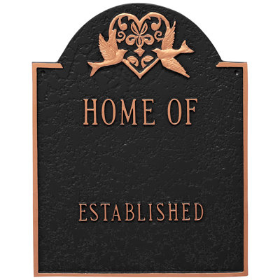 4-Line Wall Address Plaque
