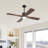 Dc Motor 4 Solid Wood Blades Indoor Ceiling Fan With Light Kit-581346355-581346356-590345124
