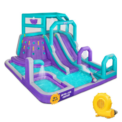 13.1' x 15.9' Bounce House with Water Slide and Air Blower