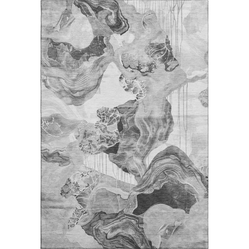 Premium Machine Washable Mehara AMF1691 Abstract Rug, Rectangle 10' x 14'