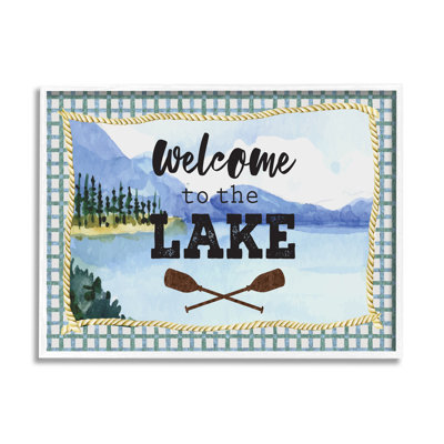 Bienvenue dans la forêt de montagne Oars Crossed Lake par ND Art - Publicité