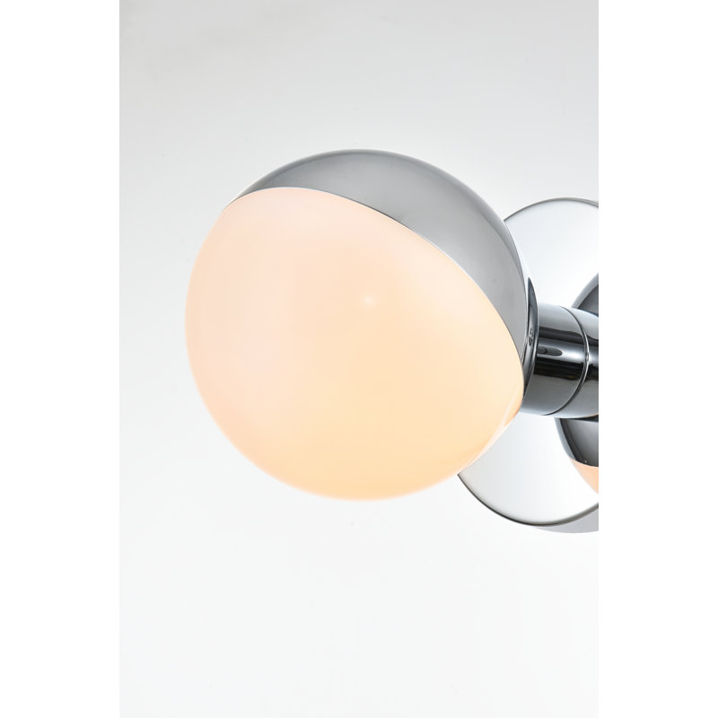 Éclairage pour meuble-lavabo à intensité variable Caniesha, Chrome, 4 lumières, H 5 po x l 29 po x P 29 po