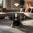 Simple round marble coffee table-1491763174