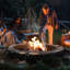 Round Smokeless Outdoor Fireplace-1391126715