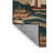 Machine Washable Art Deco Black Area Rug-1079560204