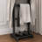 Accent Portable Garment Rack,Clothes Valet Stand With Storage Organizer, Finish