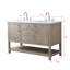 Meuble-lavabo double 54 po avec plateau en pierre reconstituée Stratford-1231319057