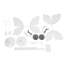 2 pièces Décoration de mariage créative Élégante lampe sur pied papillon DEL argenté Lumière chaude pour le mariage de Noël