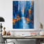 Blue Perspector Skyscrapers Symphony II - gratte-ciel, art mural-319353828-492465151
