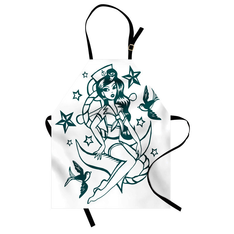 No Pattern Bib Apron