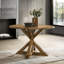 Ensemble de salle à manger en bois 5 pièces avec chaises rembourrées Windvale-849415728