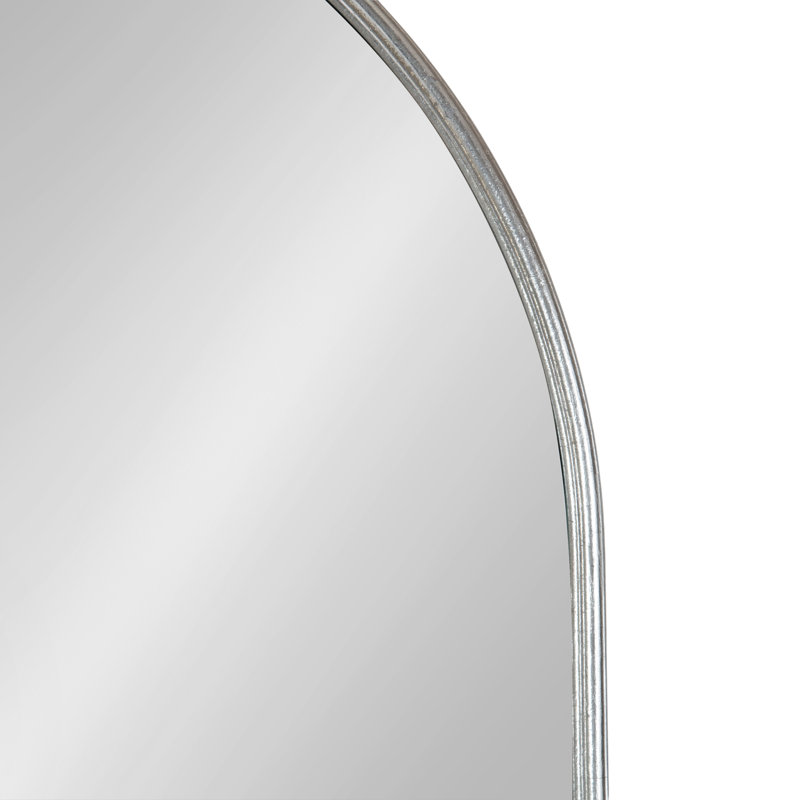 Miroir d'appoint Jodyne, Argent, 36 po x 24 po