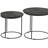 Matte Black 2-Piece Nesting Table Set