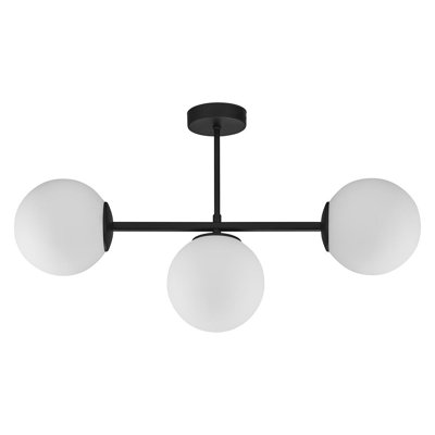 Opheim Glass Semi Flush Mount