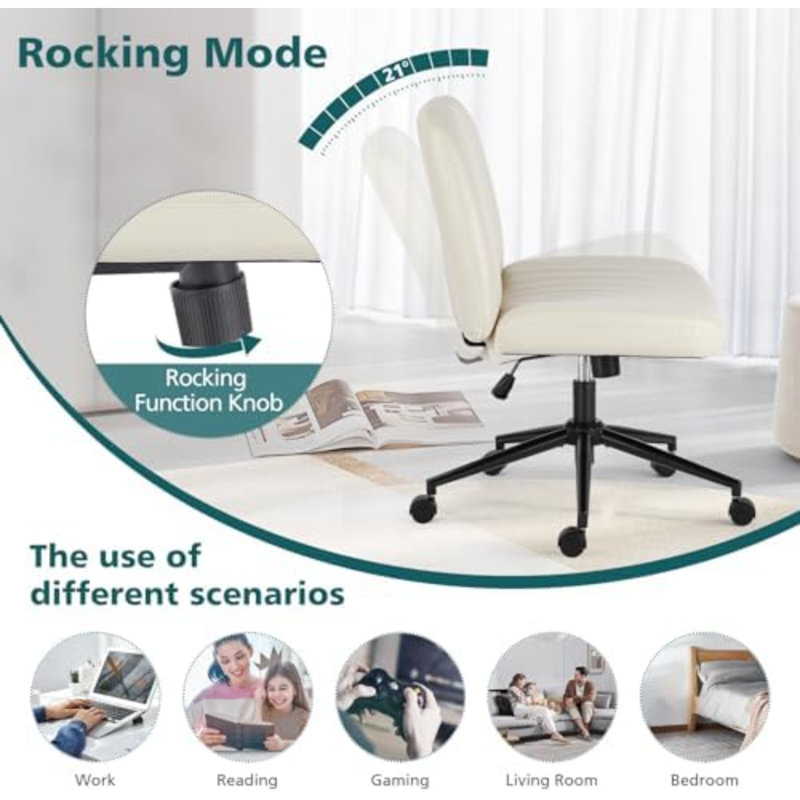 Fauteuil de bureau Criss Cross Wides, Oui, Beige