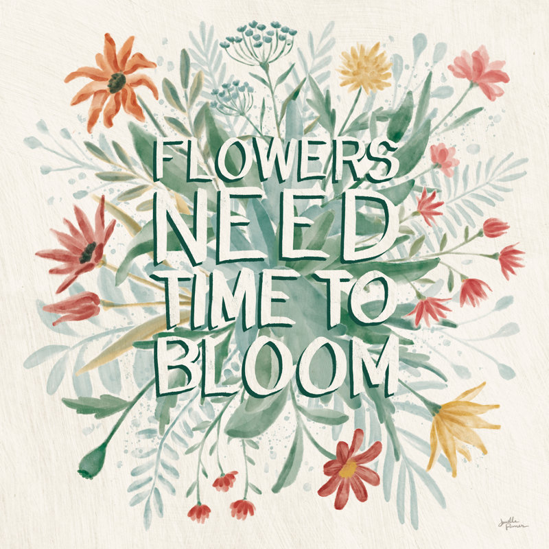 Wildflower Vibes V by Janelle Penner - Wrapped Canvas Print, 51cm H x 51cm W