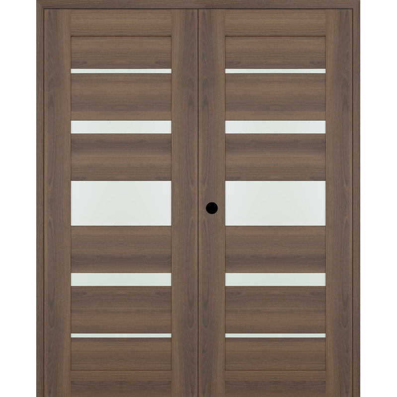 Porte pré-suspendue standard Avon 07-03, 63,5 po x 95,24 po, Pacane, Droite