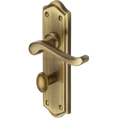 Heritage Brass Heritage Door Handle for Bathroom Buckingham Design