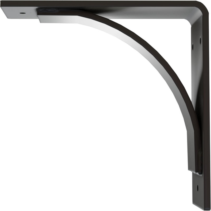 Morris 8"H x 3"W x 8"D Bracket, Powder Coated Black