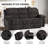 3 Piece  Modern Fabric Manual Recliner Sofa Set, Couch, Loveseat w/Console, Recliner-563983886