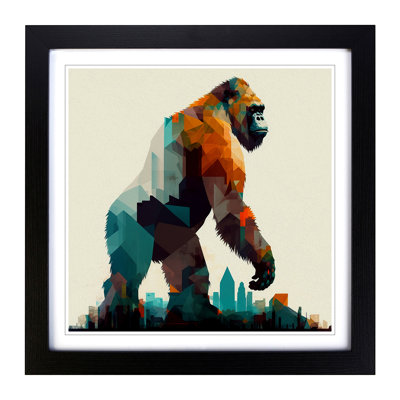 King Kong Geometric No.1 - Framed Print