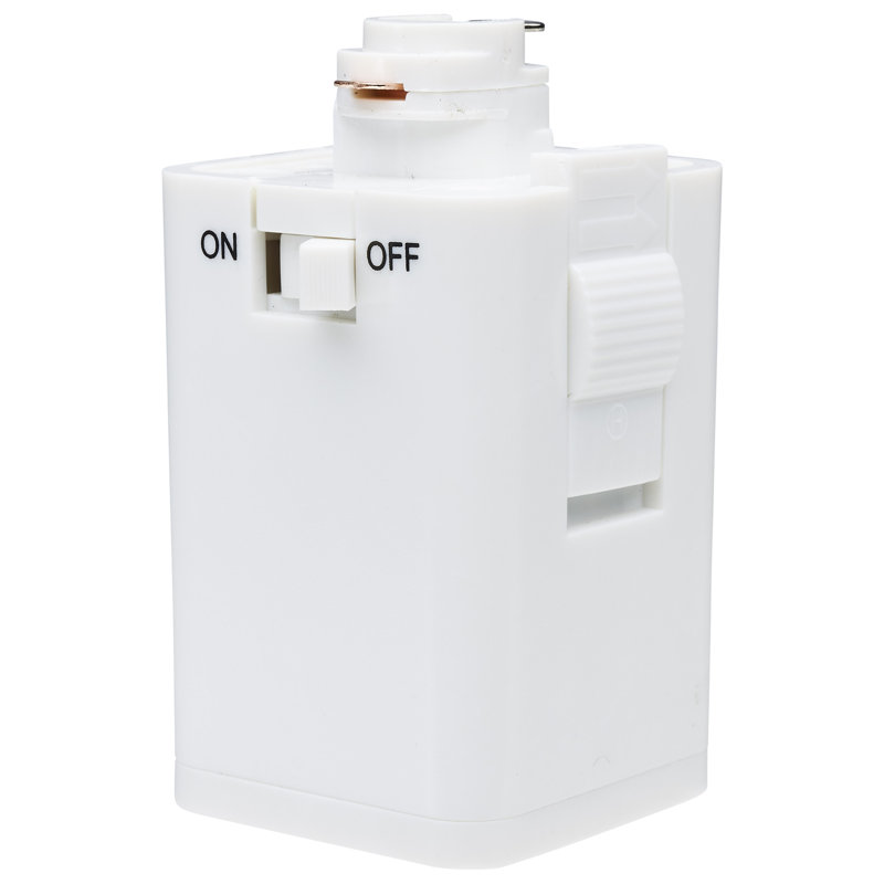 Adaptateur de prise de courant;, Blanc