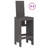 Aundreah Brayden Studio Bar Set with Wood Frame and Solid Wood Outer Material-941245818